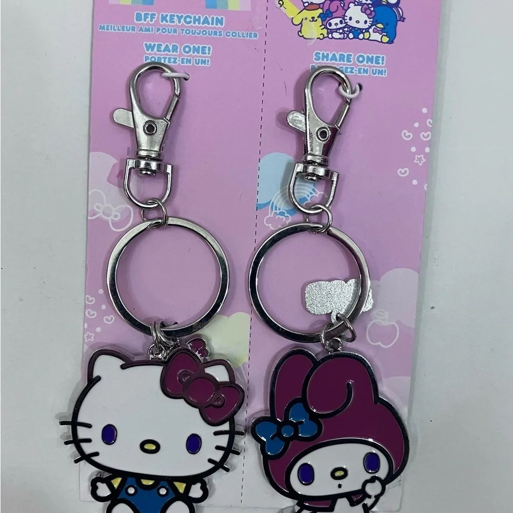 Hello Kitty and My Melody Keychains